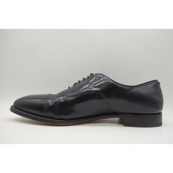 Johnston Murphy Optima USA Black Leather Cap Toe Lace Up Oxfords Shoes Mens 15 D